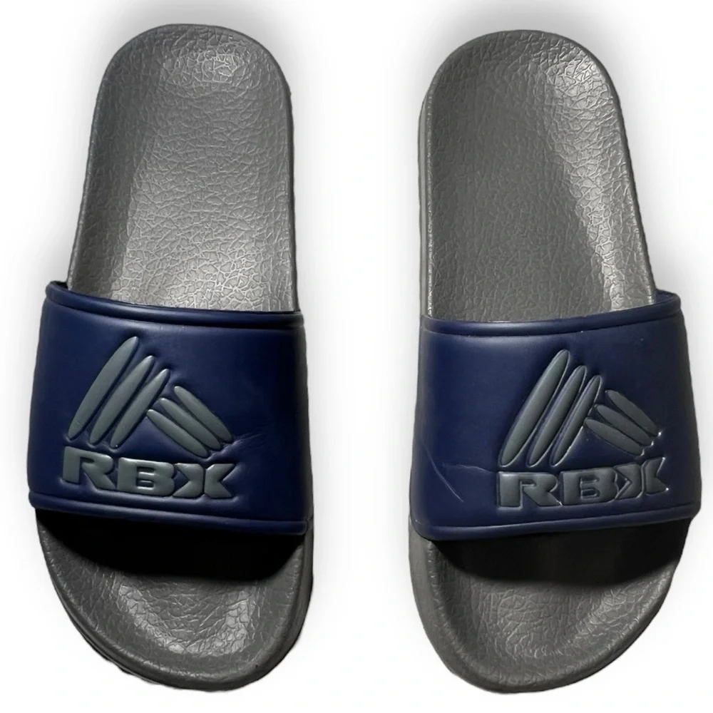 RBX Boy’s Slides Navy Grey Size 2